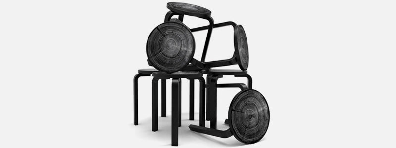 Stool 60 turns 80 - Skandium London