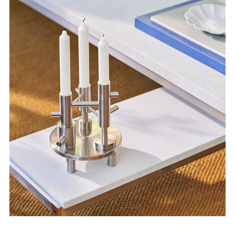 Candleholder large | stainless steel | Fritz Hansen | Skandium London