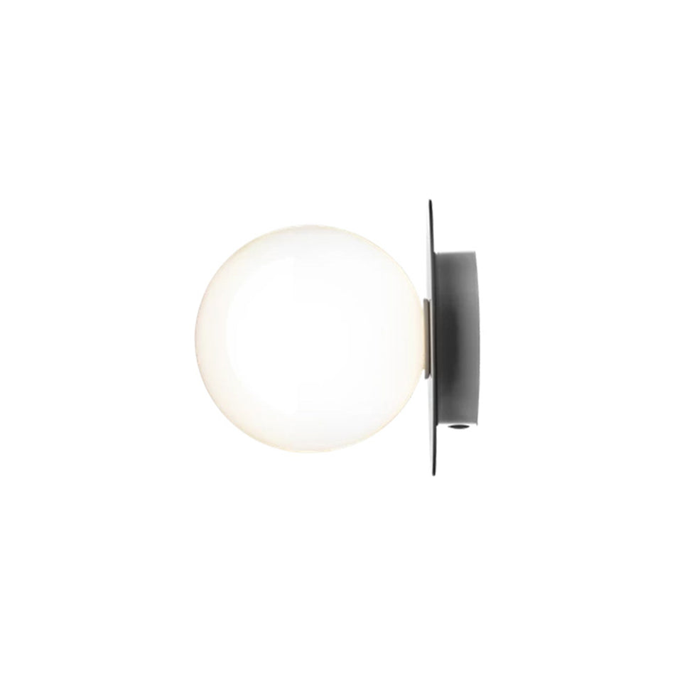 Liila 1 Opal-Light Silver Wall-Ceiling Lamp - Medium (Outlet)