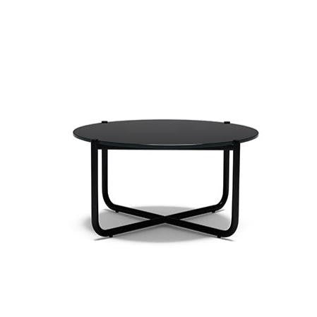 MR Coffee Table Matte Frame, Black Glass