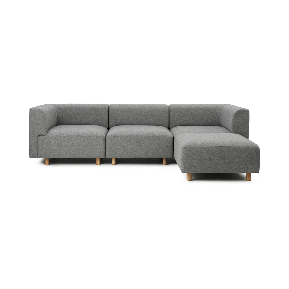 Redo Modular Sofa 3 Seater w. Pouf