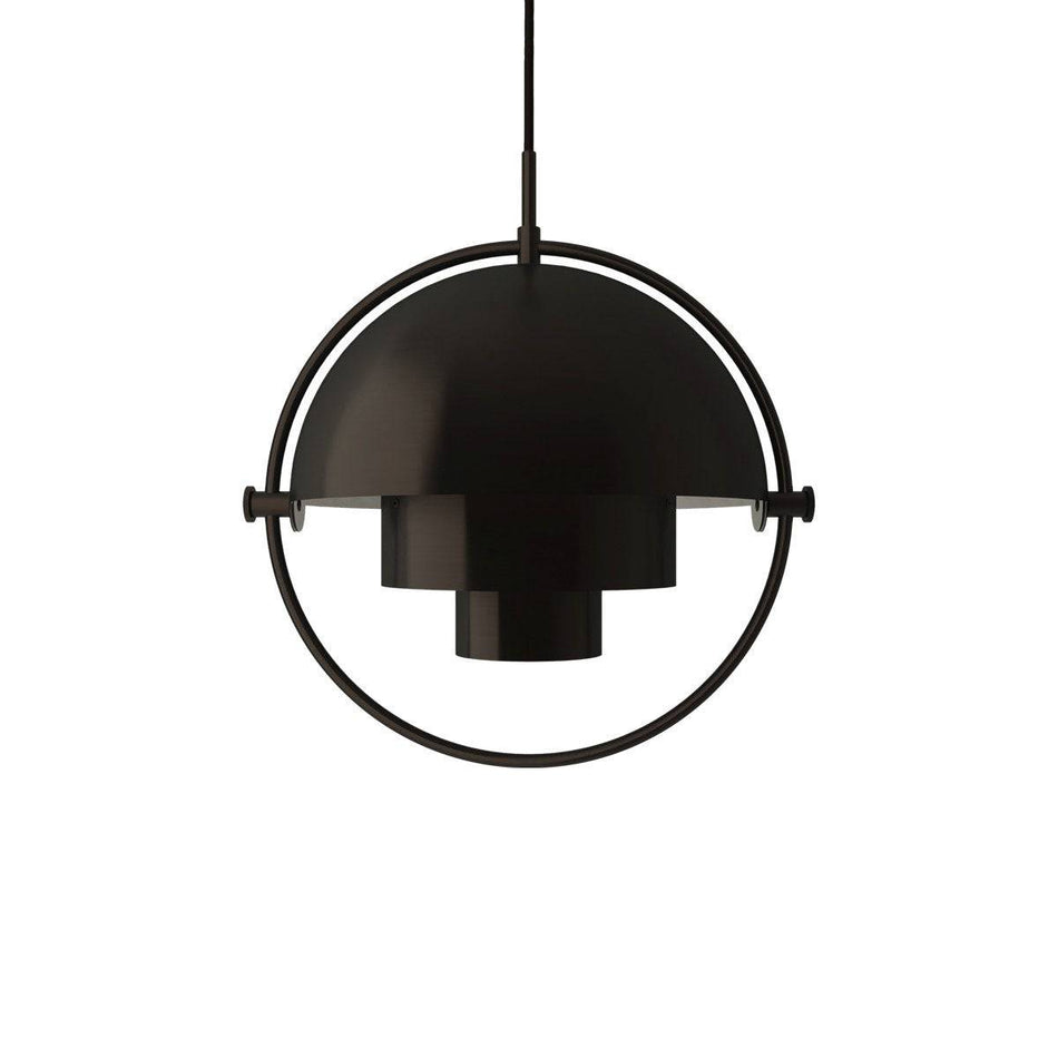 Gubi - Multi-Lite Pendant Light, Black Brass - Skandium London