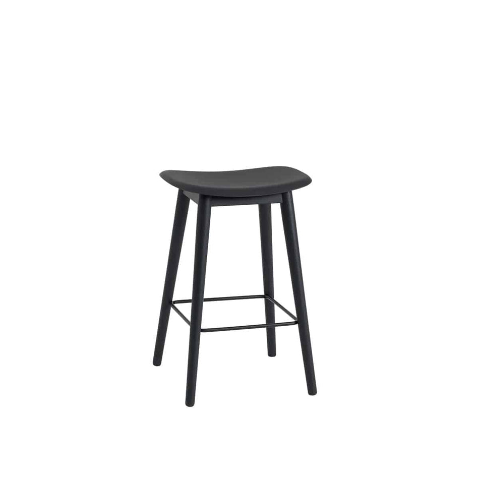 Muuto - Fiber Bar Stool - Wooden Base - H:65cm - Skandium London