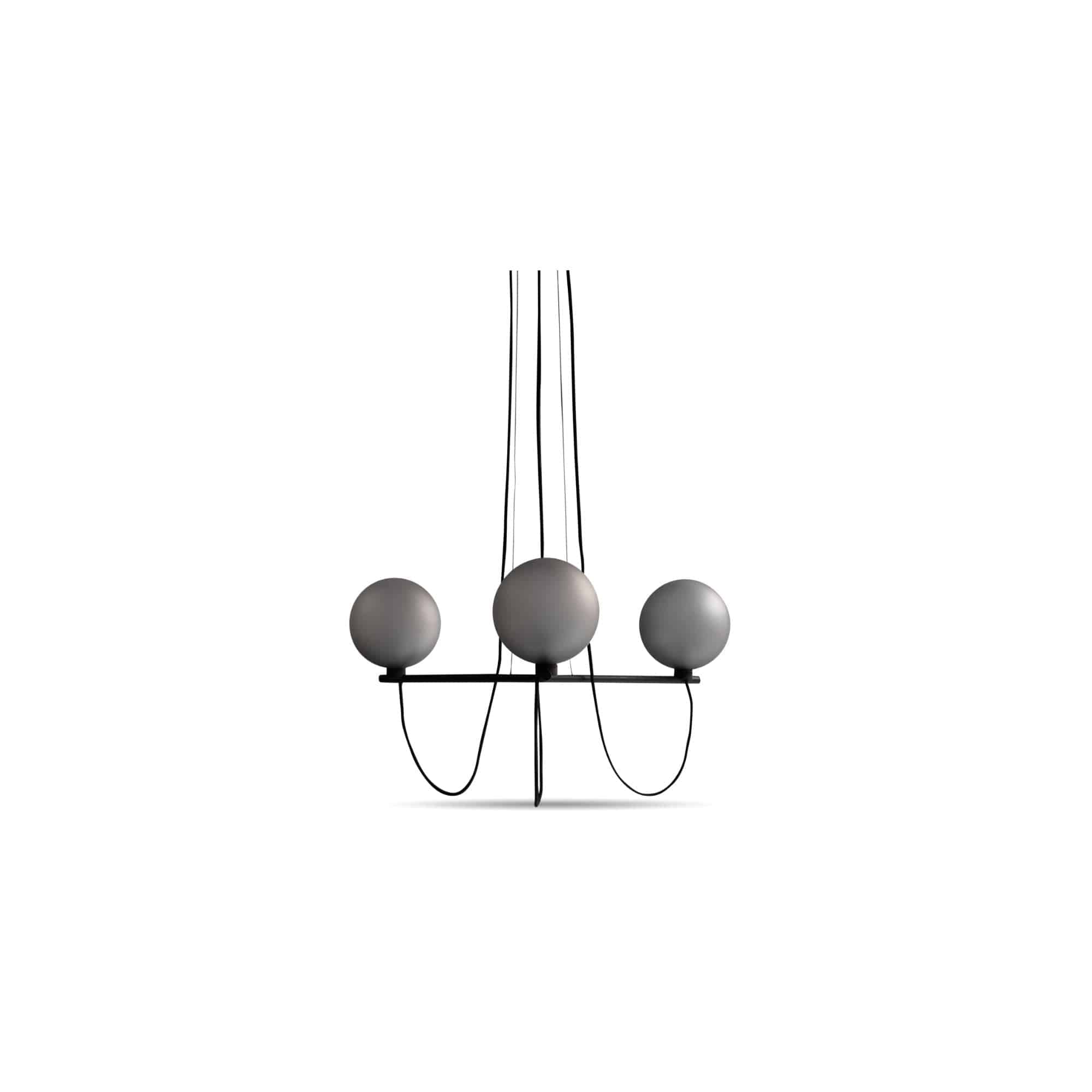 Handvärk - 3 Globe Chandelier - Skandium London