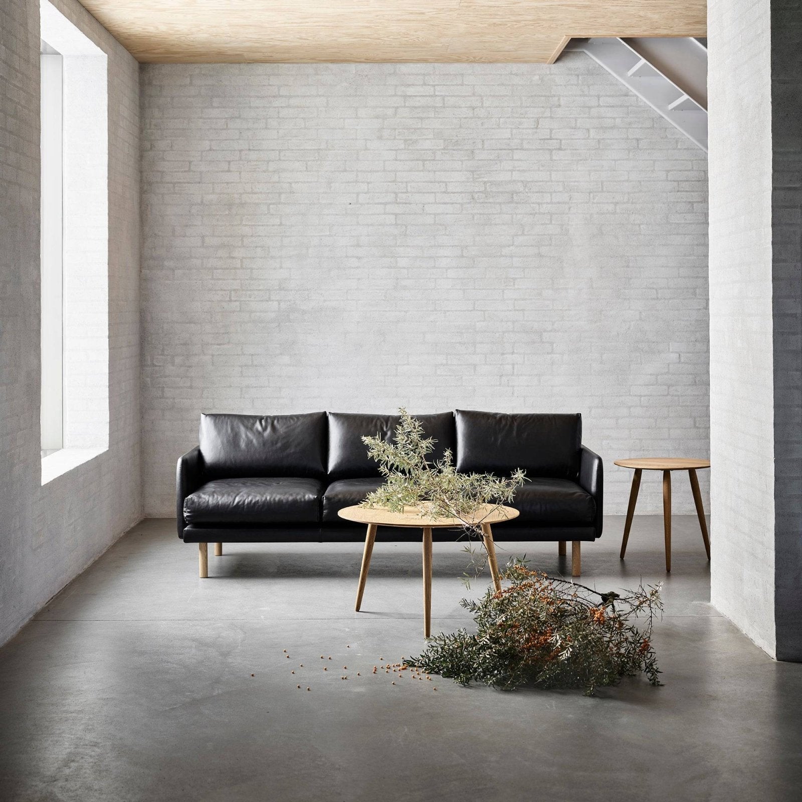 Bruunmunch - EMO 3-seater sofa - Leather - Skandium London