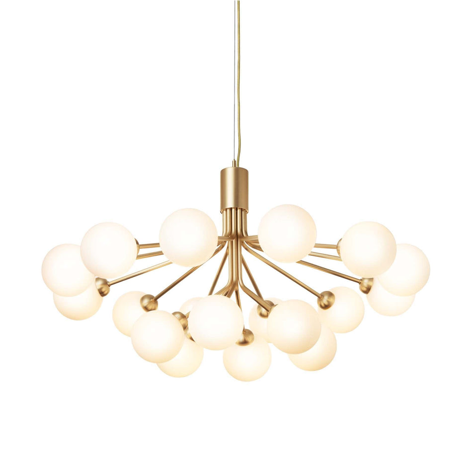 Apiales 18 brushed brass pendant lamp | Nuura | Skandium London