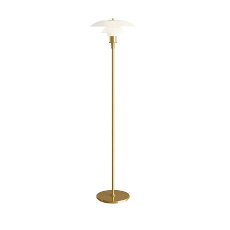 PH 3½-2½ Glass floor lamp, brass metallised | Louis Poulsen | Skandium London