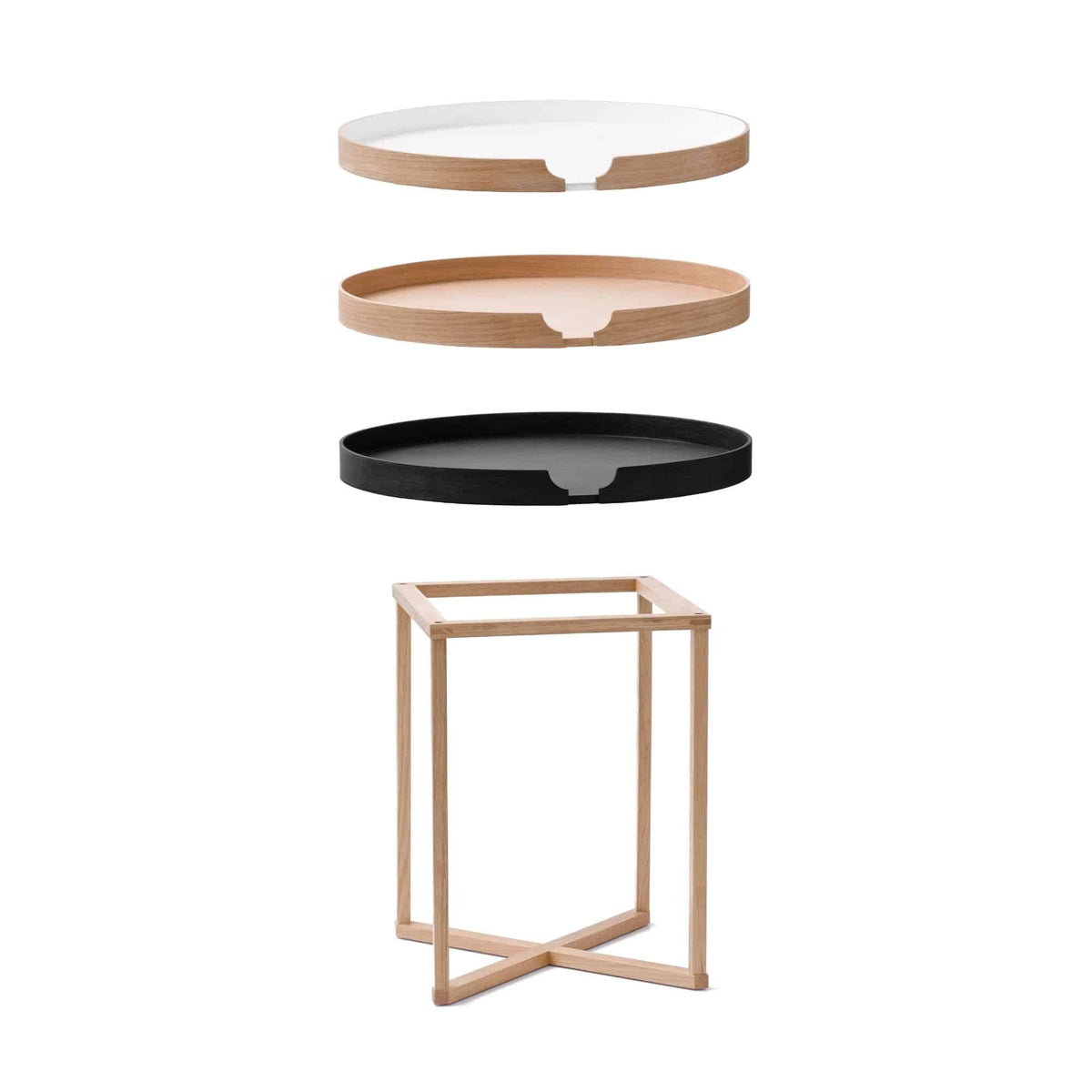 Wireworks - Damien Table Round - Oak/Oak - Skandium London