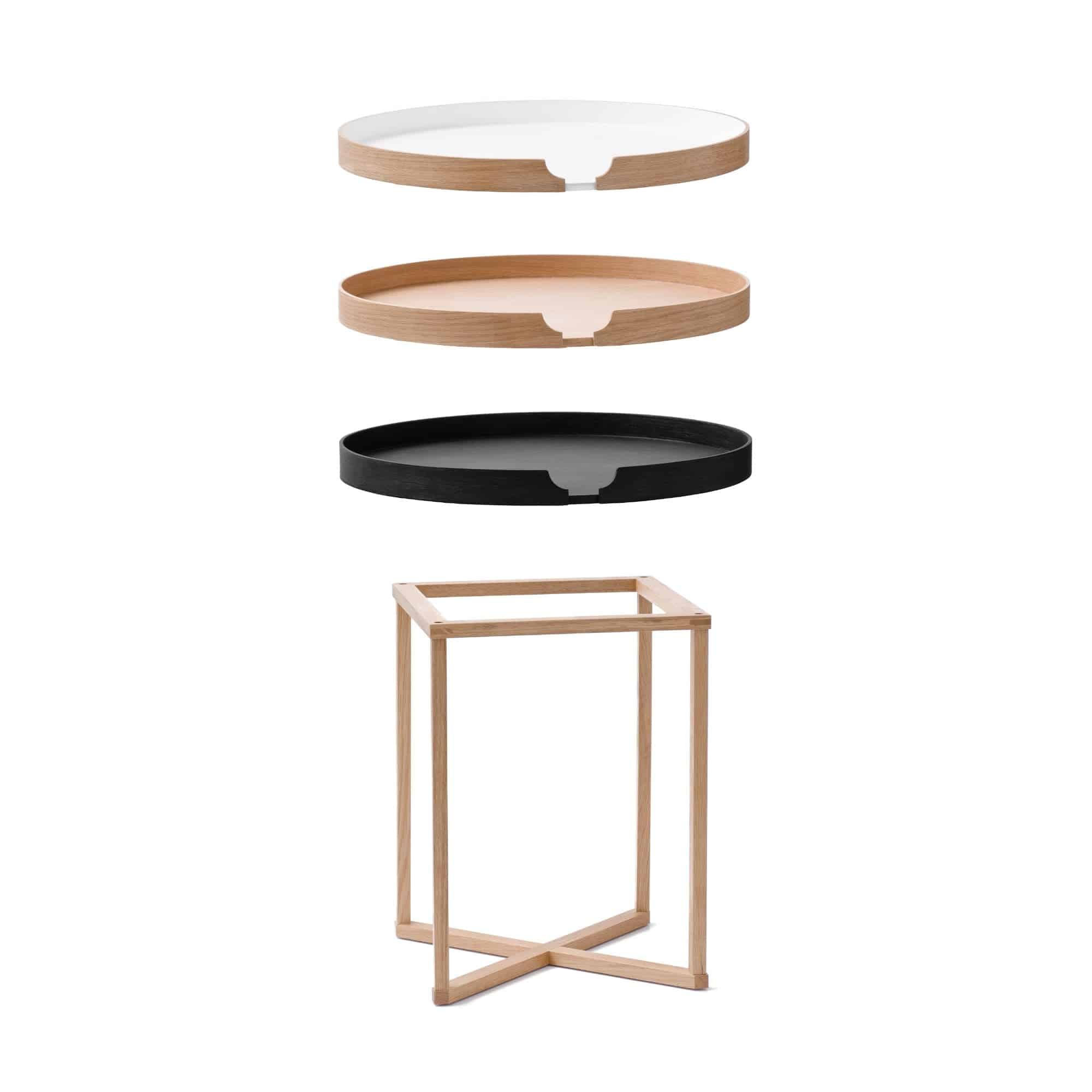 Wireworks - Damien Table Round - Oak/Oak - Skandium London