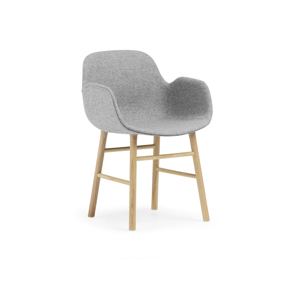 Form Armchair Wood - Full Upholstery