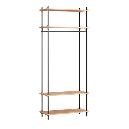 MOEBE - Shelving System – S.200.1.F - Oak/Black - Skandium London