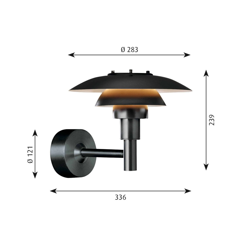 Louis Poulsen - PH 3-2½ outdoor wall lamp - Skandium London