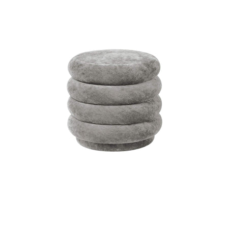 Ferm Living - Round pouf - faded velvet - Skandium London