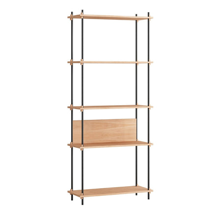 MOEBE - Shelving System – S.200.1.A - Oak/Black - Skandium London