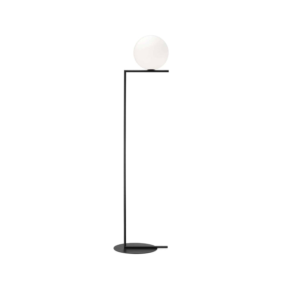 IC F2 Black Floor Lamp | Flos | Skandium London