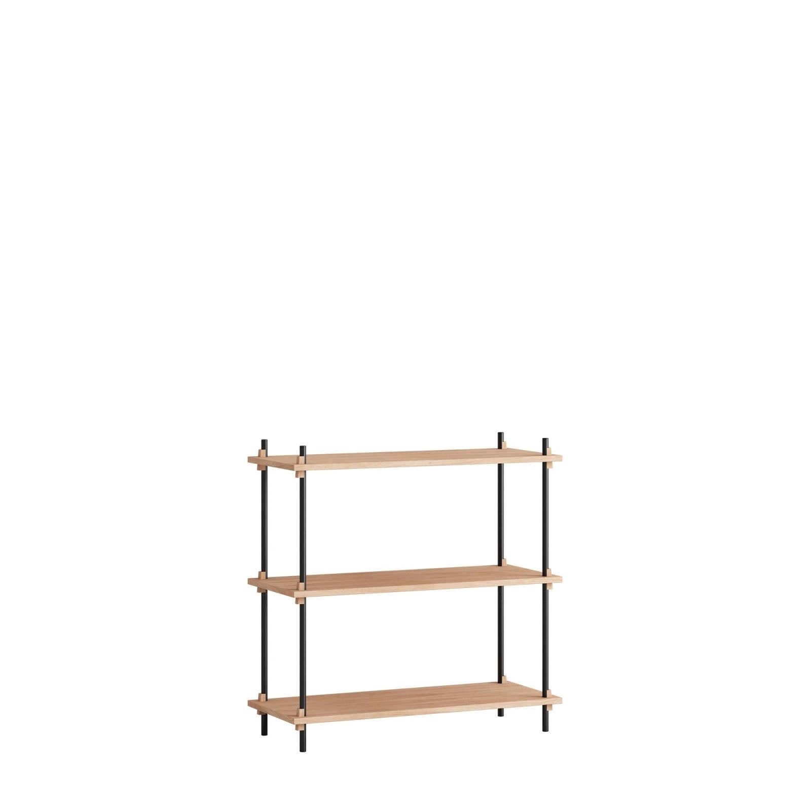 MOEBE - Shelving System - S.85.1.A - Oak/Black - Skandium London