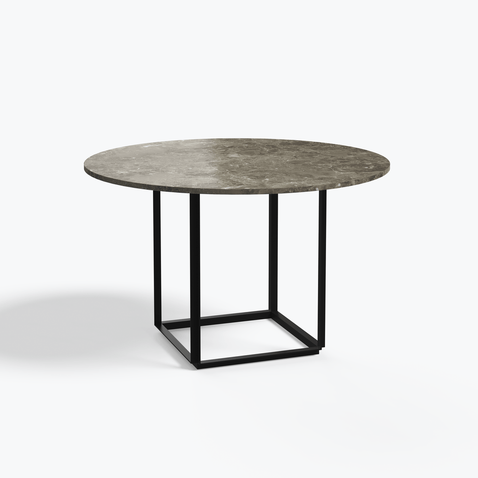 New Works - Florence dining table - Ø 120 cm, w. marble - Skandium London