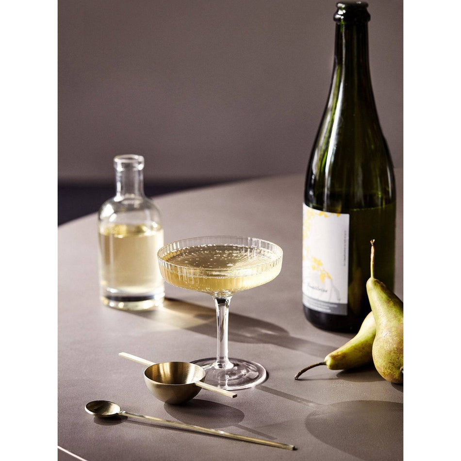 Ripple Champagne Saucers 150ml | Set of 2 | Ferm Living | Skandium London