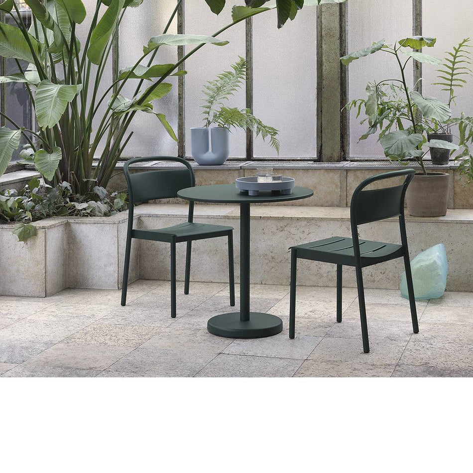 Linear Steel outdoor side chair | Muuto | Skandium London