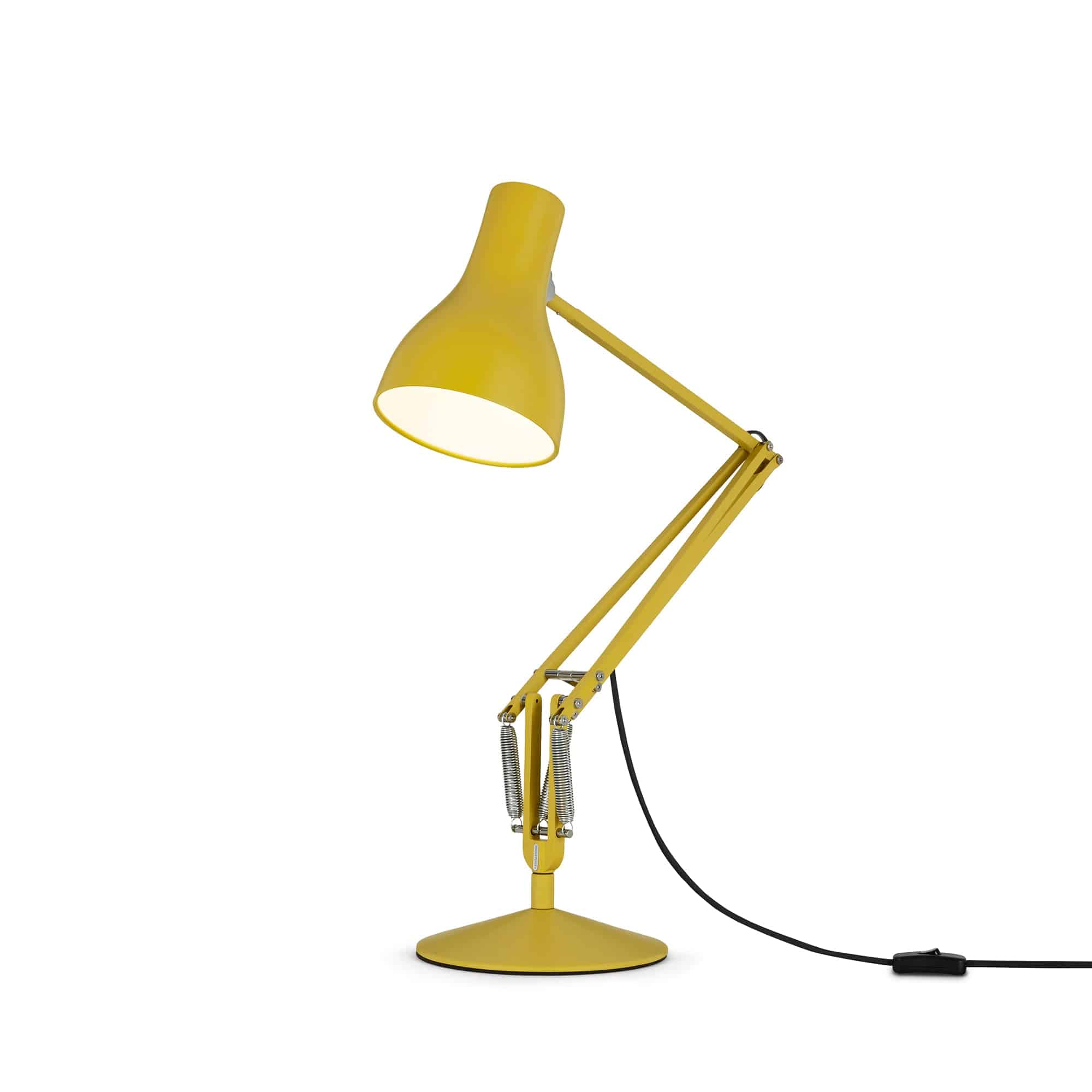 Yellow anglepoise outlet lamp