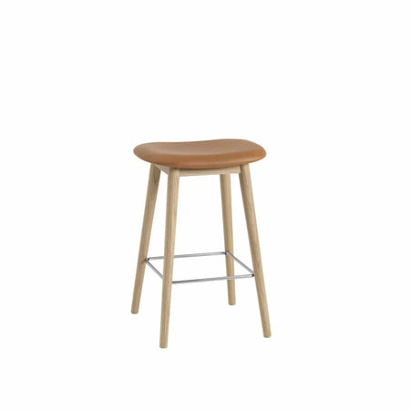 Muuto - Fiber Bar Stool - Wooden Base - H:65cm - Skandium London