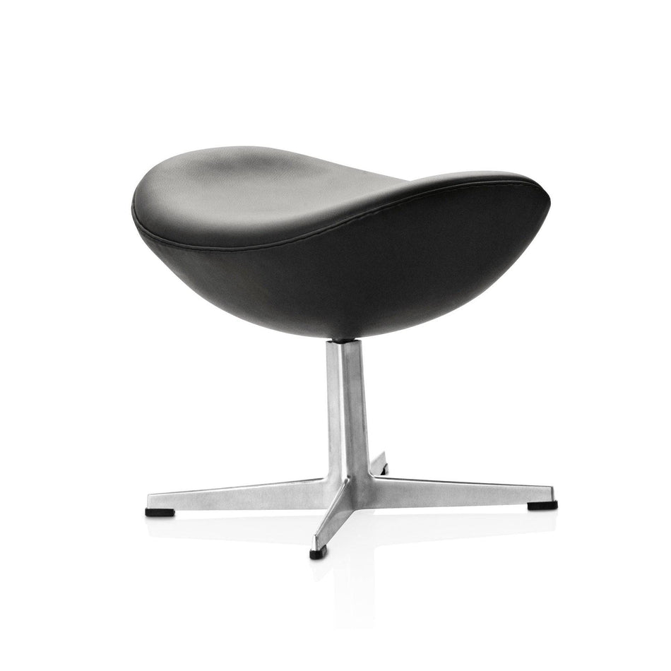 Fritz Hansen - Egg™ footstool - Aura black leather - Quickship - Skandium London