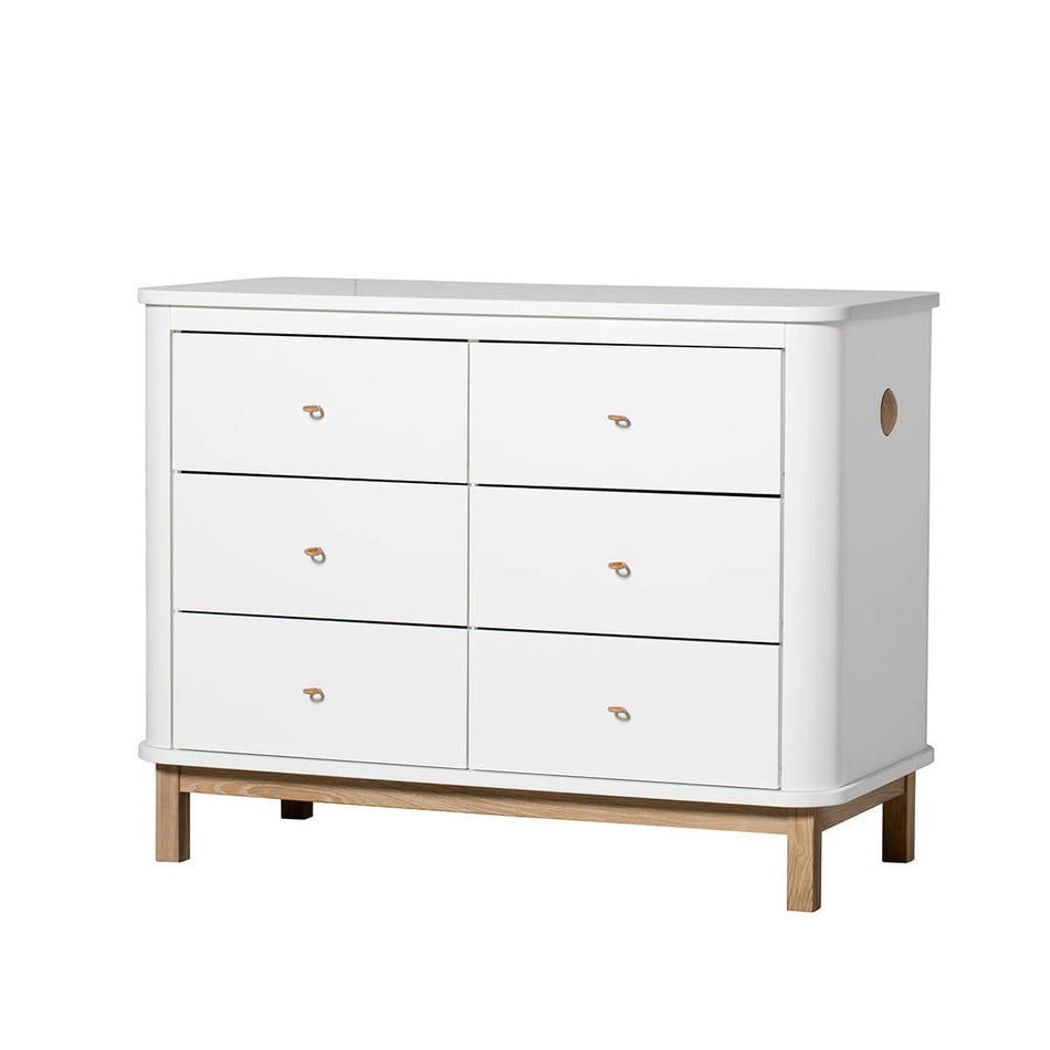 Dresser 6 drawers, white/oak | Oliver Furniture | Skandium London