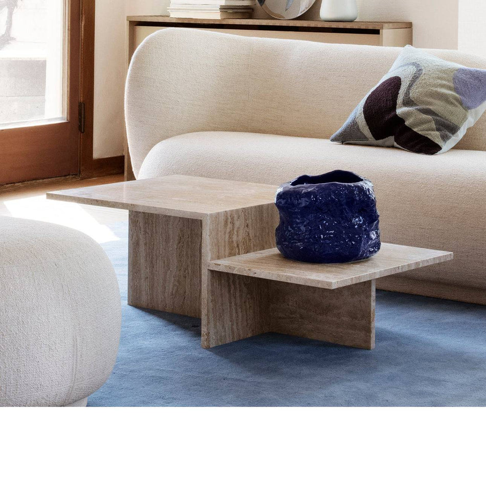 Ferm Living - Distinct Coffee Table - travertine - Skandium London