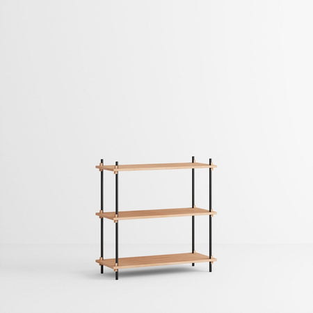 MOEBE - Shelving System - S.85.1.A - Oak/Black - Skandium London