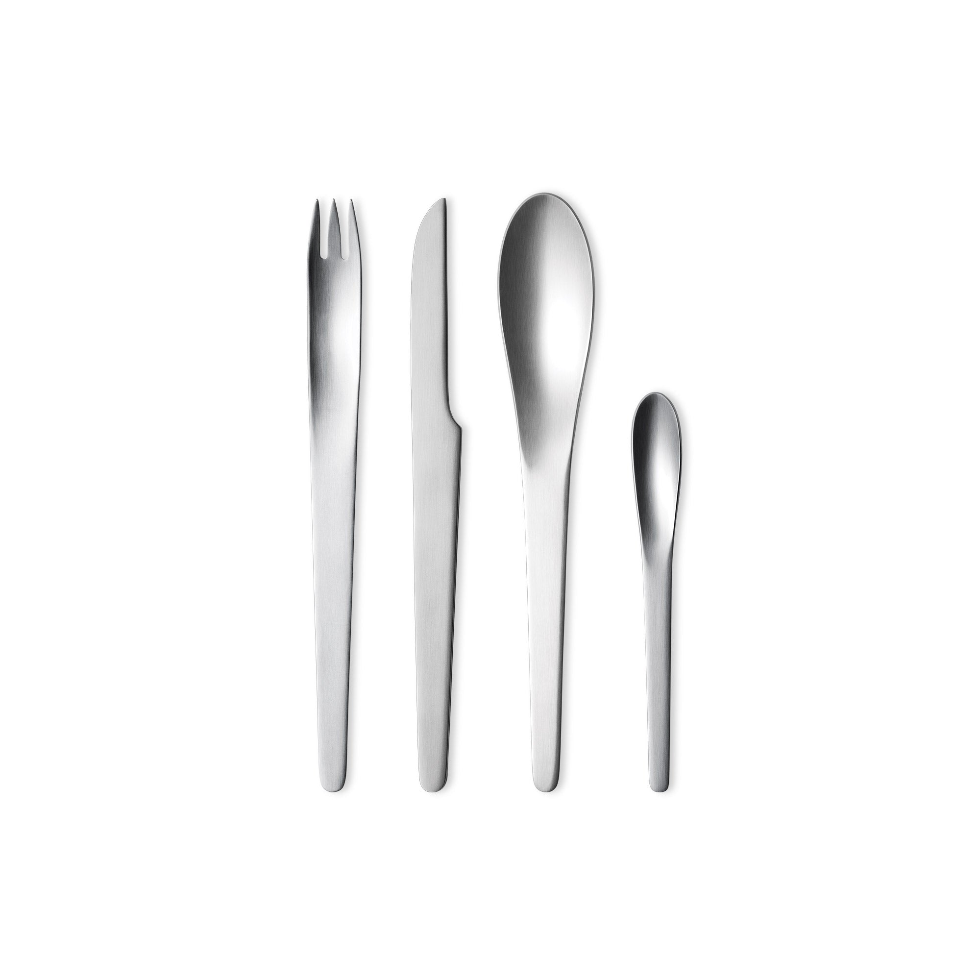 Arne Jacobsen Cutlery Set | 24 pieces | 6 place settings | Georg Jensen | Skandium London