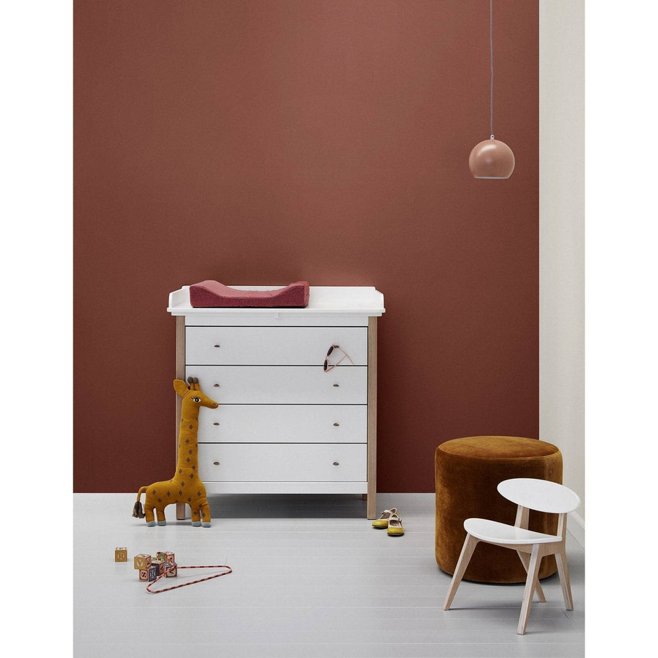 Oliver Furniture - Nursery dresser, white/oak - Skandium London