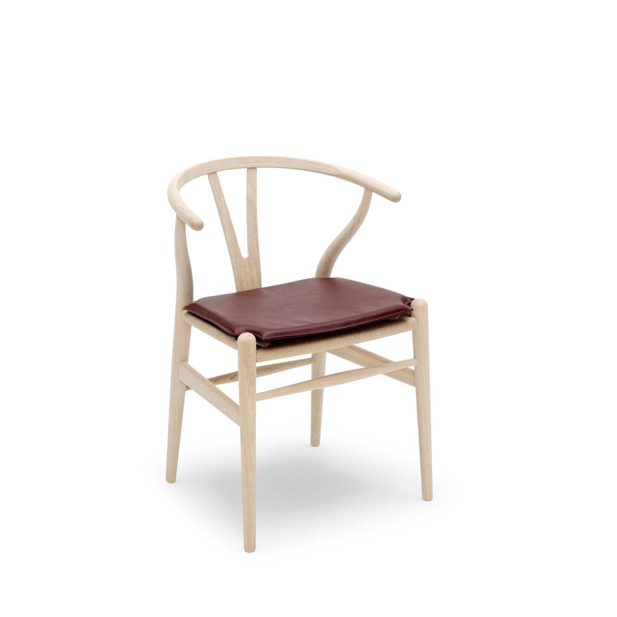 Carl Hansen - CH24 Wishbone chair - Original Leather Cushion - Skandium London