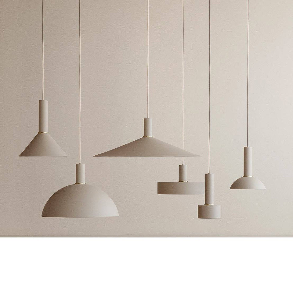 Collect Pendant with Cone Shade and Brass Socket by Ferm Living