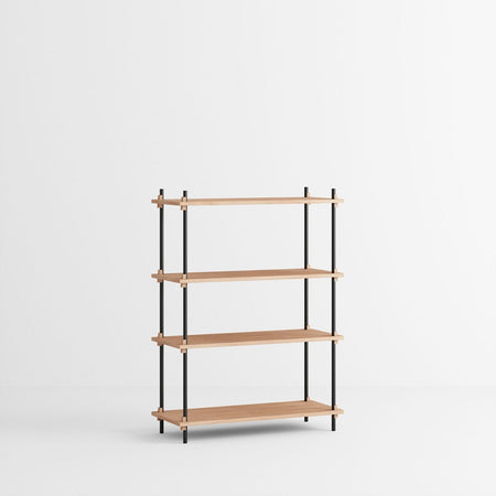 MOEBE - Shelving System – S.115.1.A - Oak/Black - Skandium London