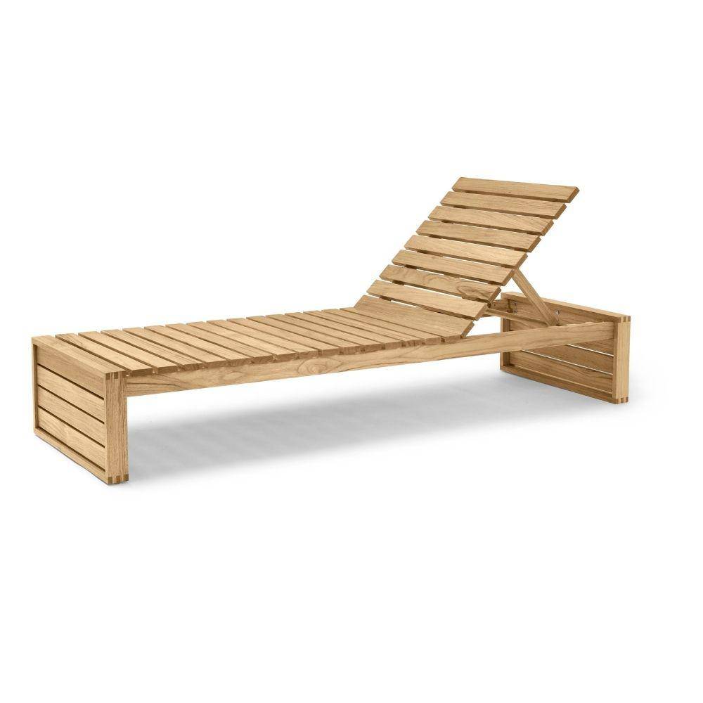 Carl Hansen - BK14 Sunbed - untreated teak - Skandium London