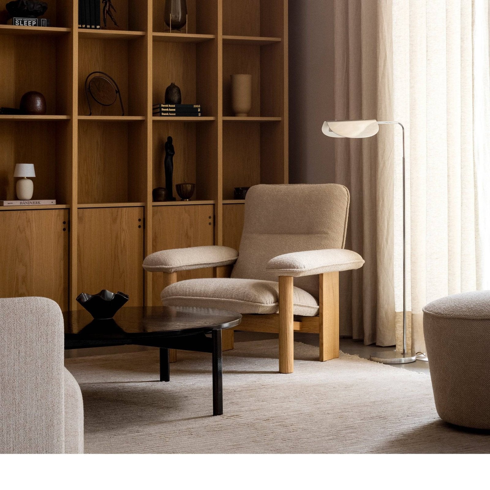 Audo (Menu) - Brasilia lounge chair - leather - Skandium London