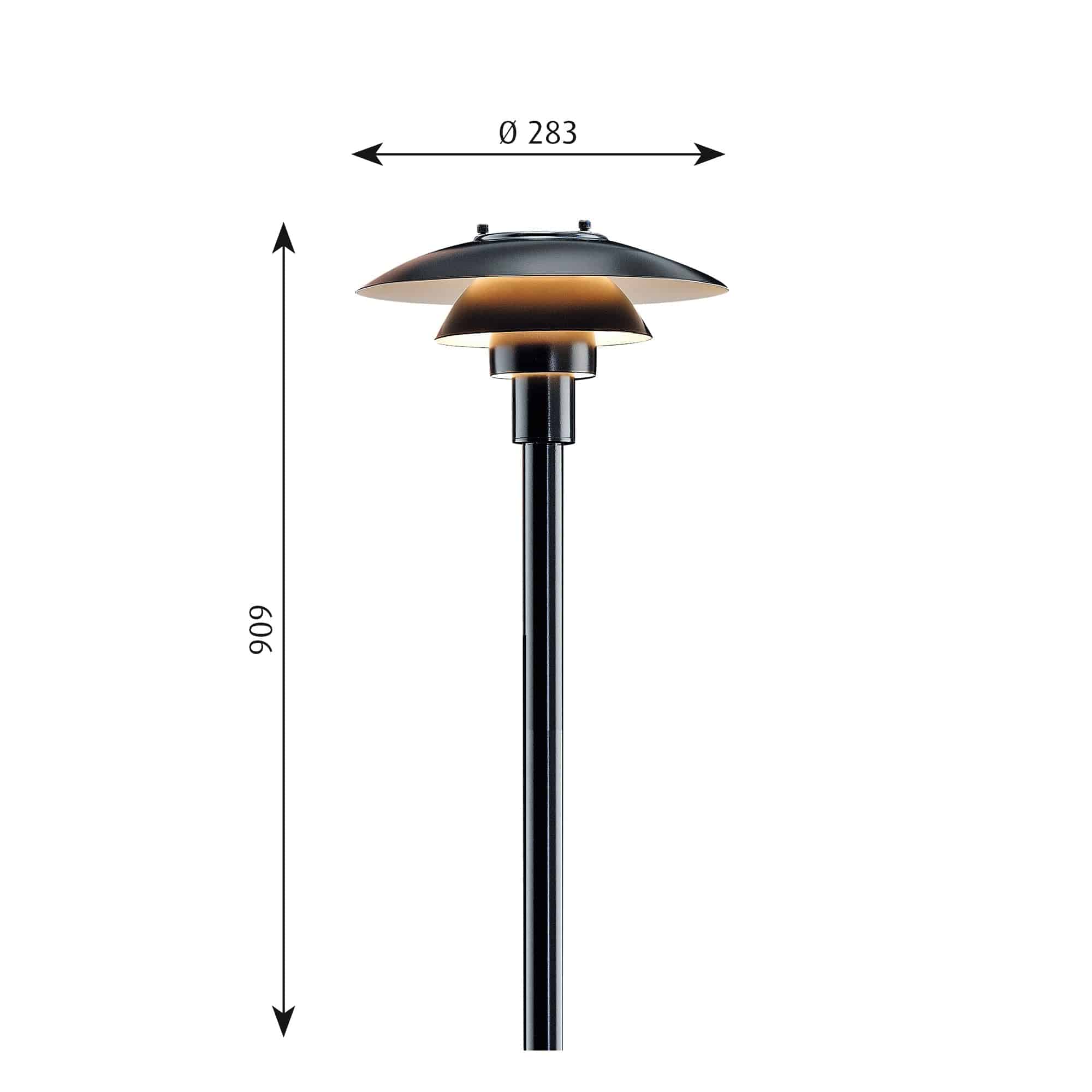 PH 3-2½ bollard outdoor lamp | Louis Poulsen | Skandium London