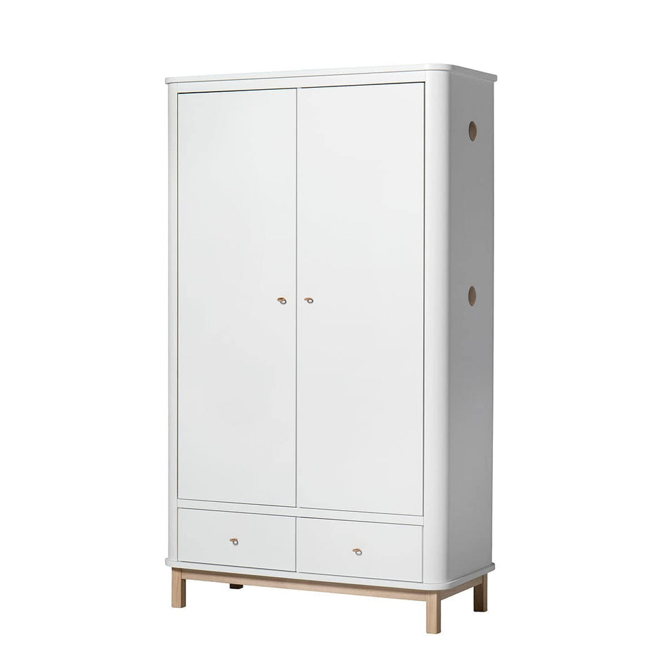 Oliver Furniture - Wardrobe 2 doors white oak - Skandium London