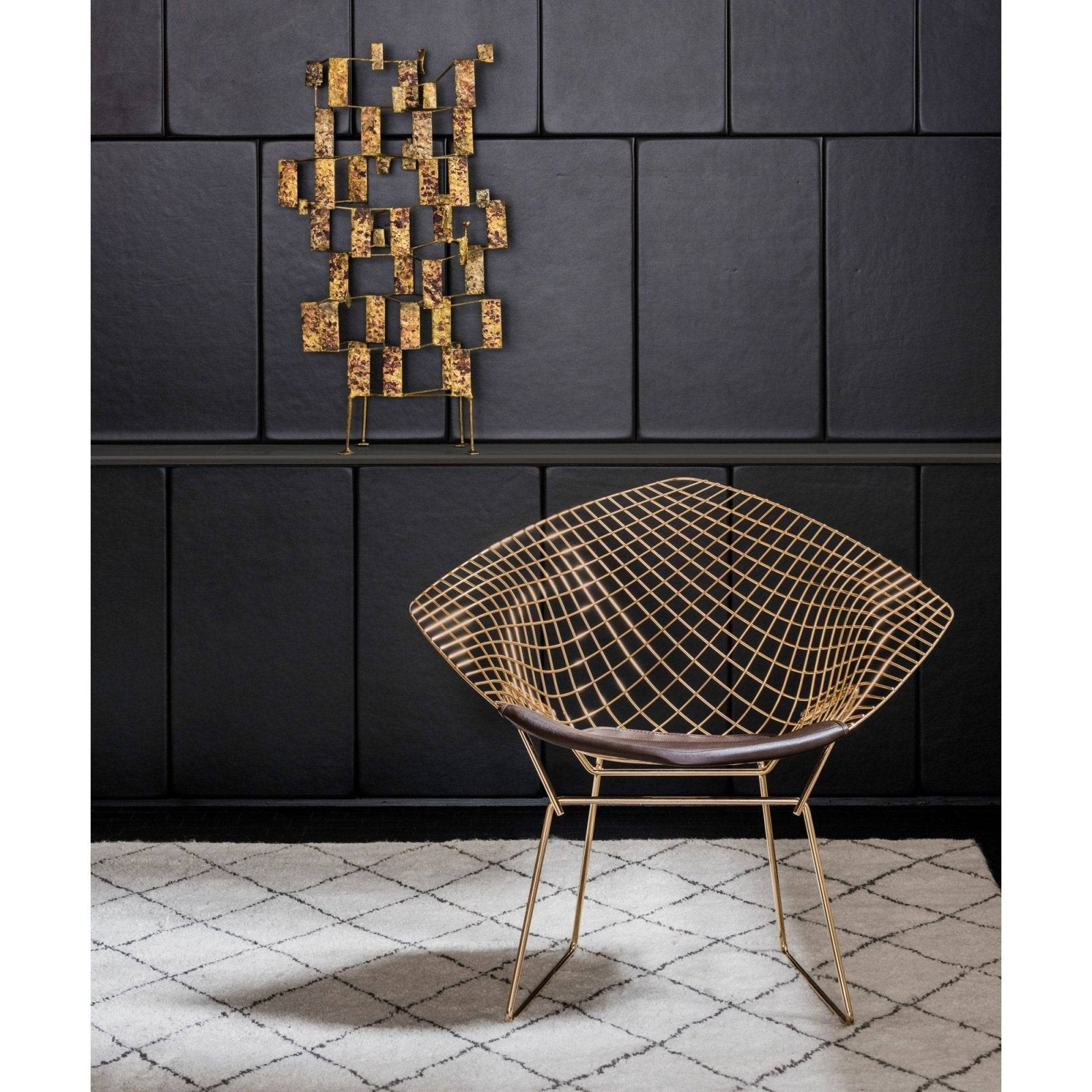 Knoll - Diamond armchair, gold plated - Skandium London