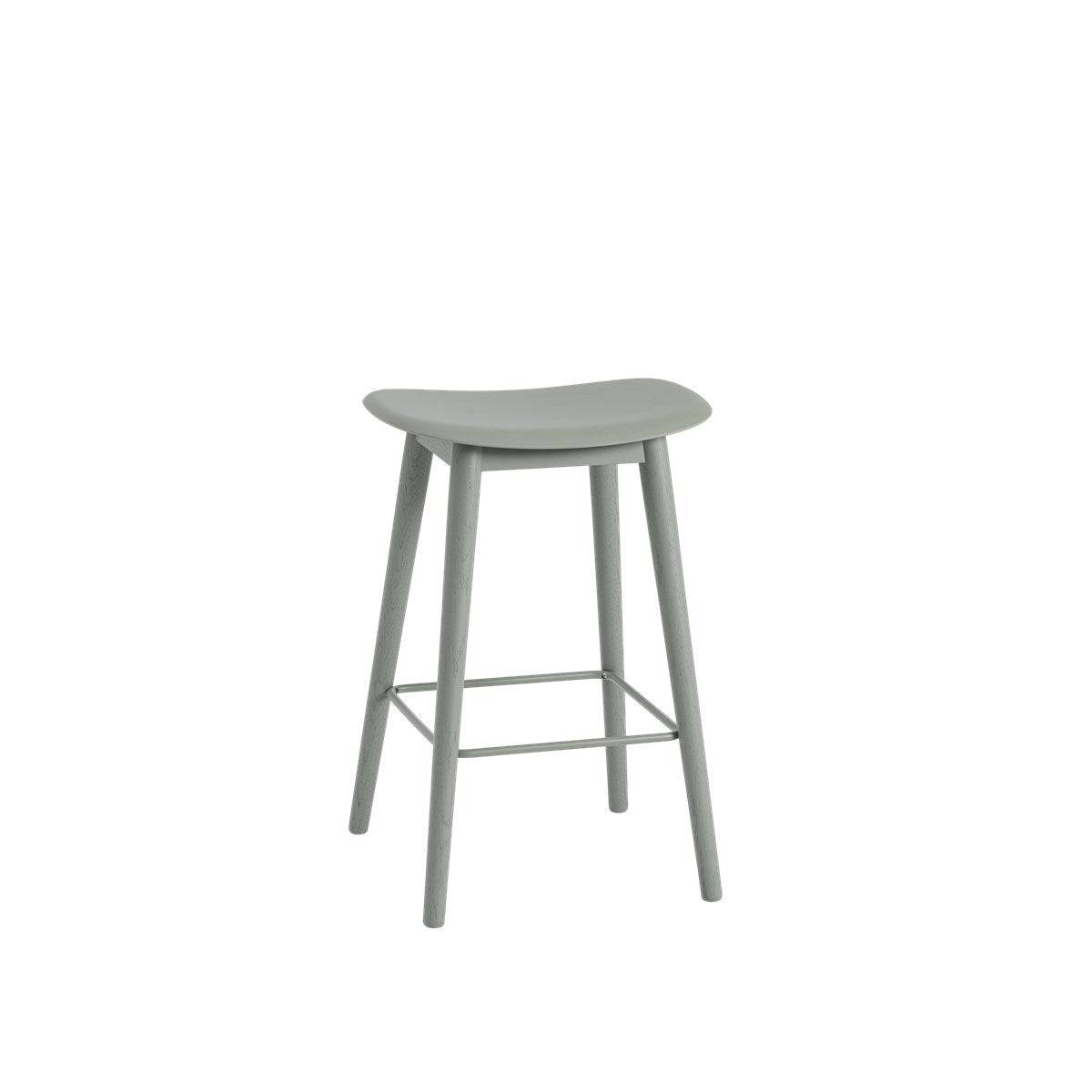 Muuto - Fiber Bar Stool - Wooden Base - H:65cm - Skandium London