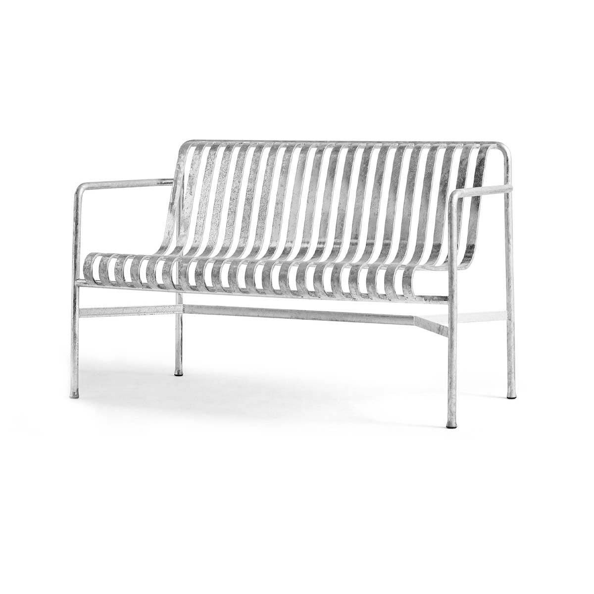 Palissade Dining Bench | Hot Galvanised Steel | HAY | Skandium London