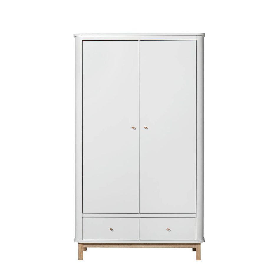 Oliver Furniture - Wardrobe 2 doors white oak - Skandium London