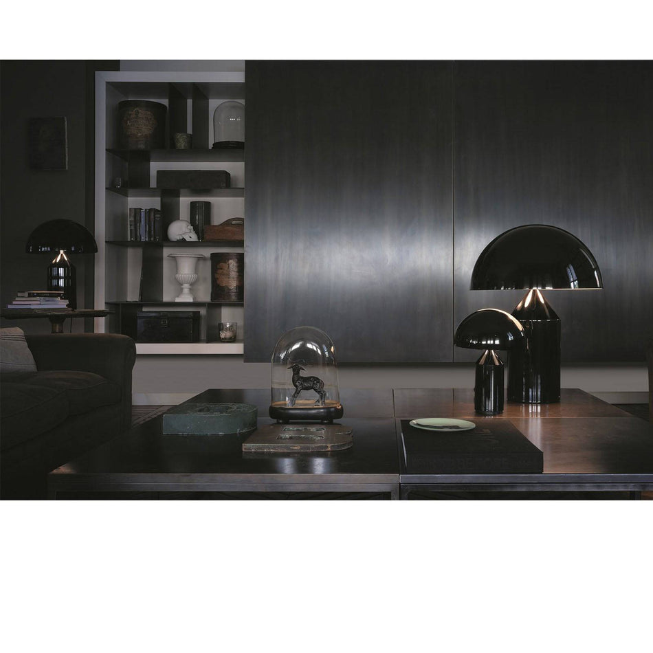 Oluce - Atollo table lamp, Black - Skandium London