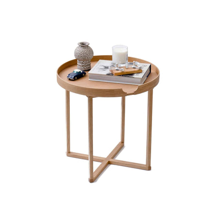 Wireworks - Damien Table Round - Oak/Oak - Skandium London