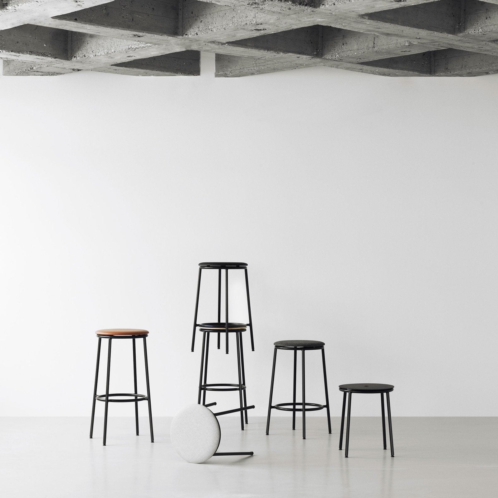 Normann Copenhagen - Circa Barstool - Steel Base - Skandium London