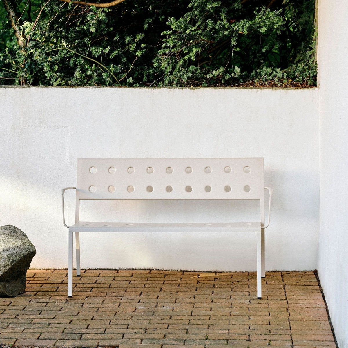 HAY - Balcony Dining Bench with Armrests - Skandium London