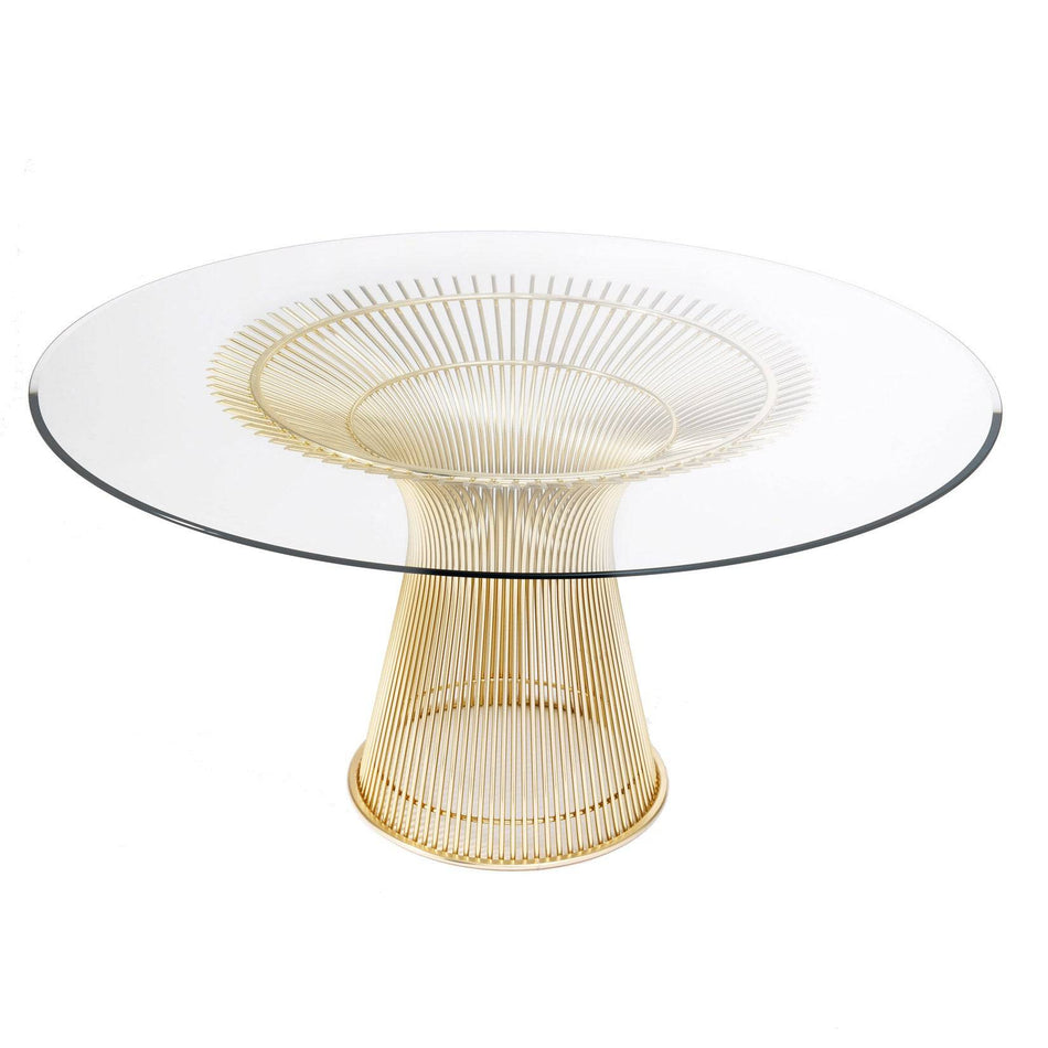 Knoll - Platner gold plated dining table - Skandium London