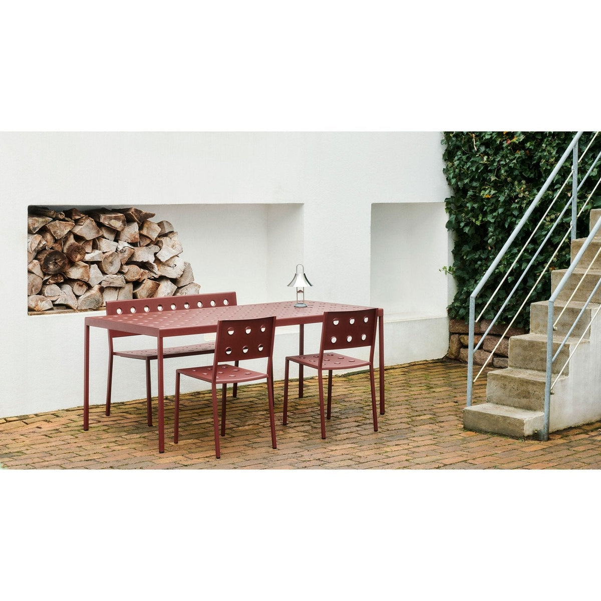 HAY - Balcony Dining Bench with Armrests - Skandium London