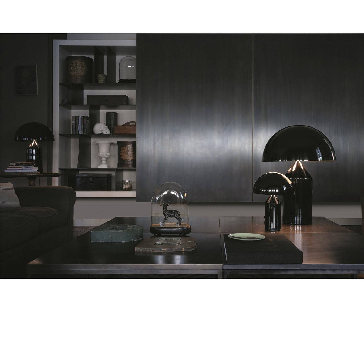 Atollo table lamp, Bronze | Oluce | Skandium London