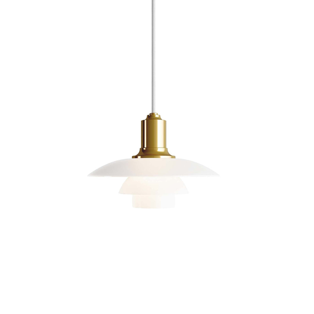 PH Glass pendant lamp, brass metallised | Louis Poulsen | Skandium London